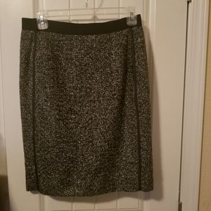 JCrew metallic tweed pencil skirt